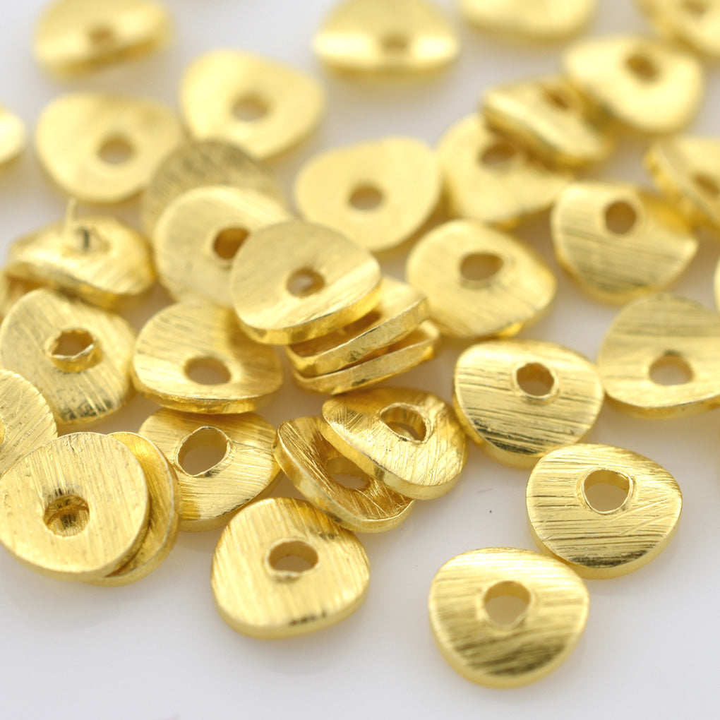 PATIKIL Cross Beads For Bracelets – 24 Pcs Gold Plated Pendants, Loose Spacer Beads For Jewelry Making, DIY Necklaces & Bracelets (Brass, 6x6mm)