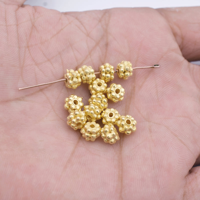 Gold Plated Bali Spacer Beads - 6mm