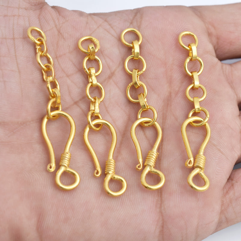 Gold Plated S Hook Clasps Closure