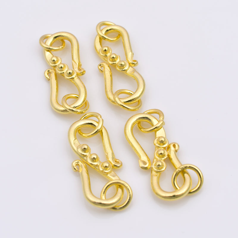 Bali Gold S Clasps Hooks Closures For Jewelry Makings 