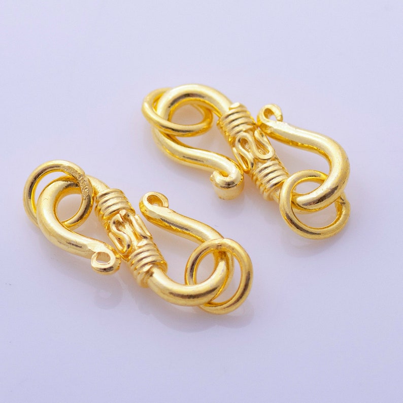 Gold Bali S Clasps For Jewelry Makings 