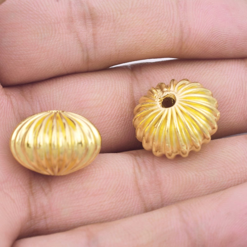 4mm Gold Plated Round Ball Spacer Beads