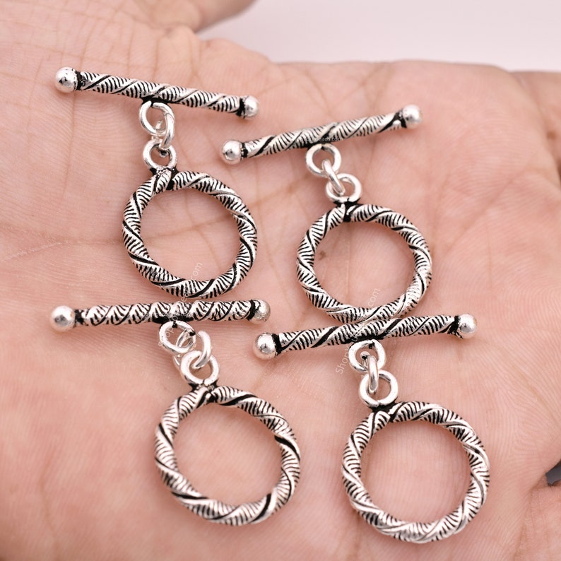 Metal Toggle Clasps, Antiqued Silver Jewelry Clasps, Jewelry Making Toggle  and T-bar Clasp Sets, Bracelet Clasp, Necklace Clasp, Tibetan 