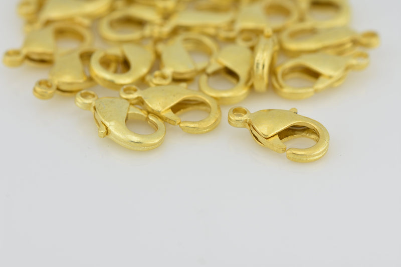 Gold Lobster Hooks Clasps For Jewelry Makings 