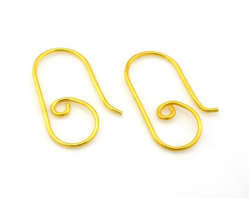 Gold Ear Wire Ear Hooks Components For Earring Makings