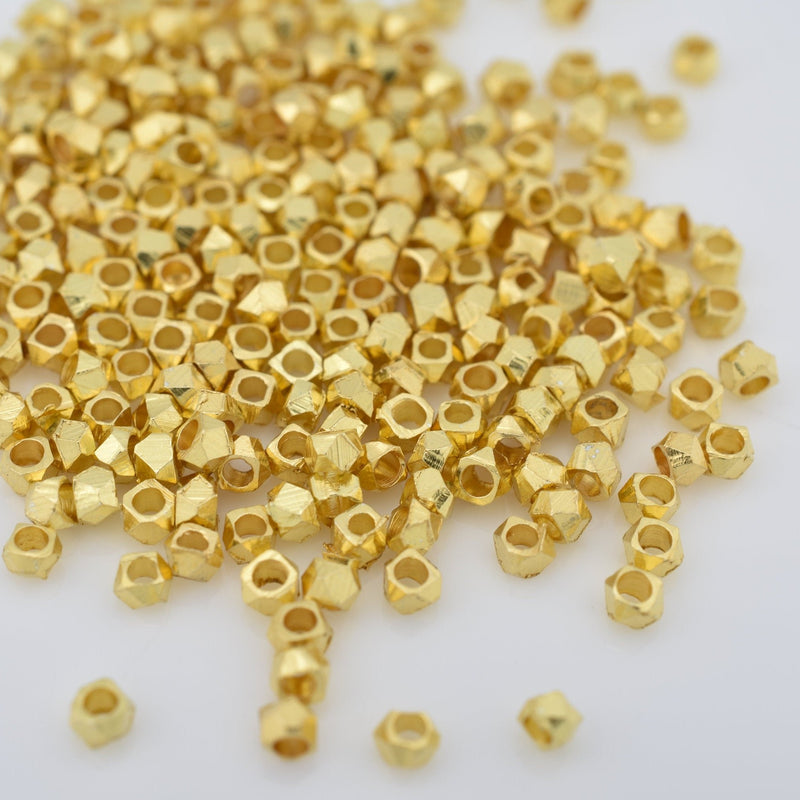 Tiny Gold Spacers, Gold Plated Wholesale Jewelry