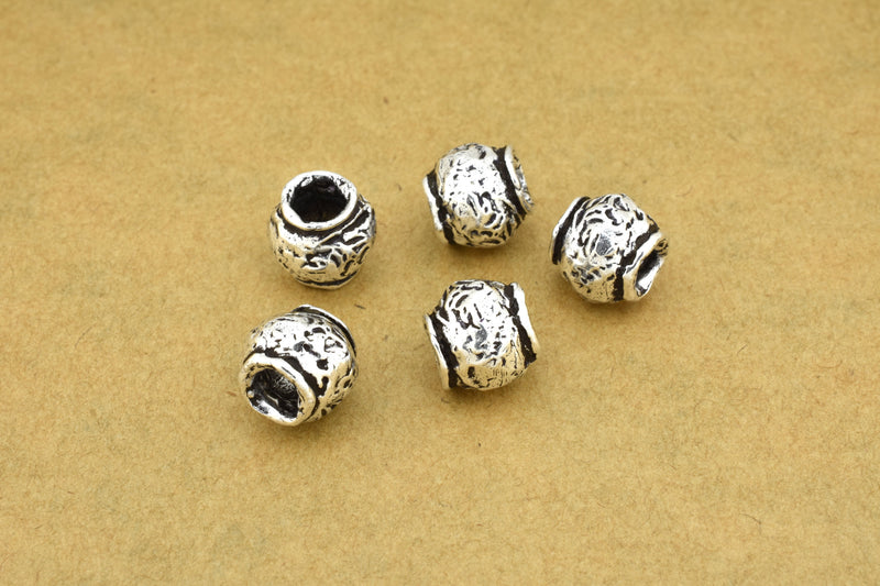 Silver Antique Spacer Beads For Jewelry Makings 