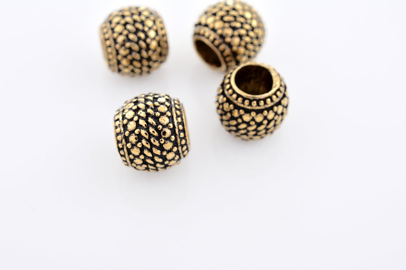 Gold Antique Bali Spacer Ball Beads For Jewelry Makings 