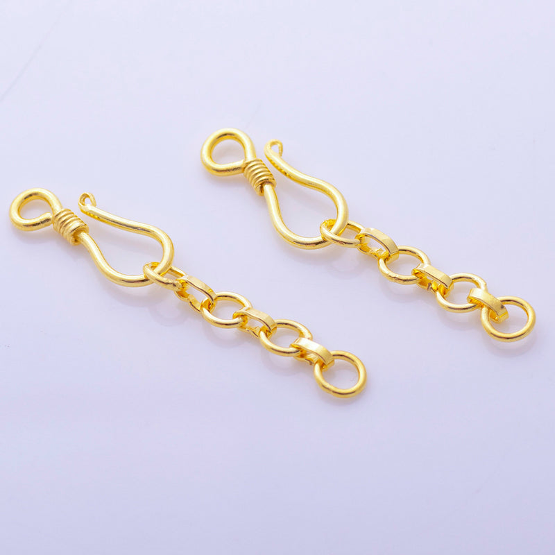 Gold S Hooks Clasps For Jewelry Makings 