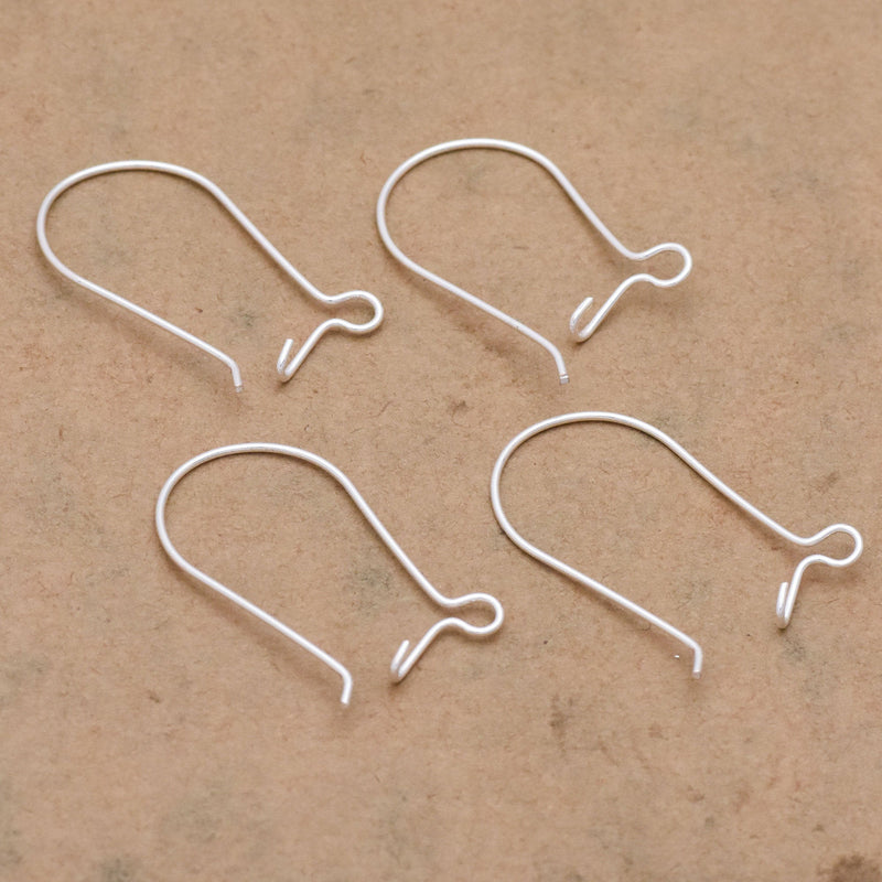 Silver Kidney Ear Wire Hooks Parts For Earring Makings