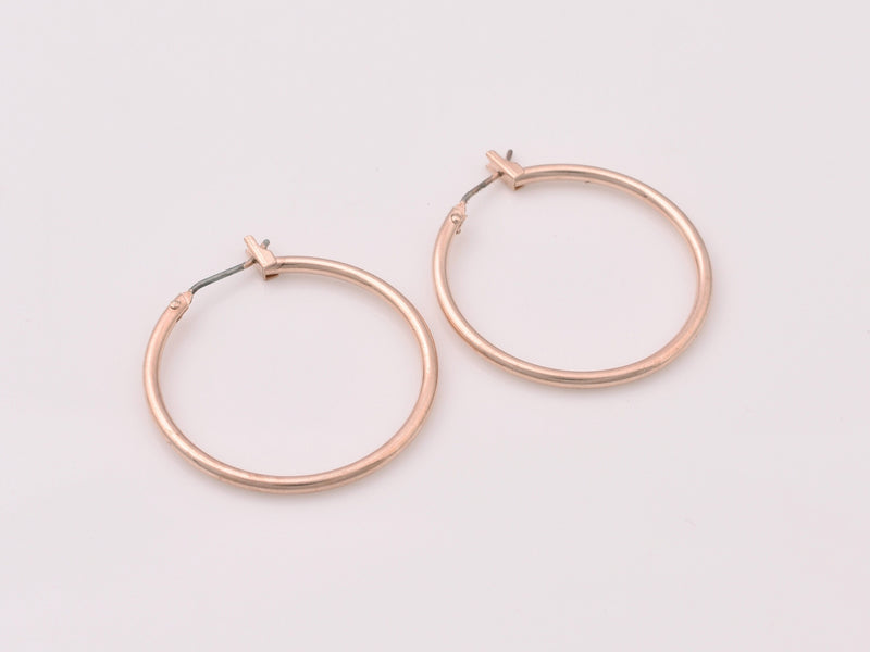 Rose Gold Ear Hoops Components For Jewelry Makings 