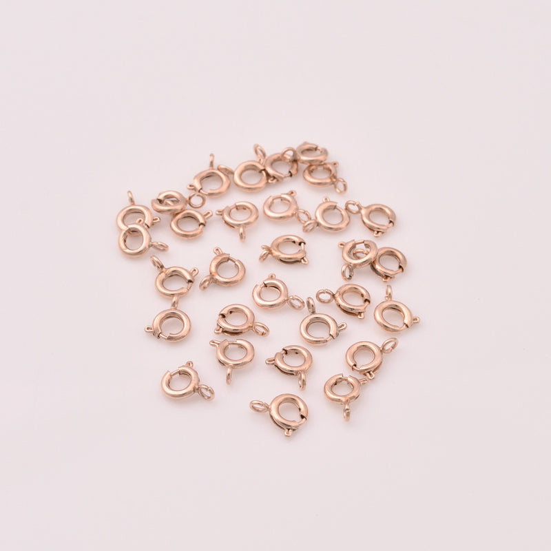 Rose Gold Spring Clasp Round Clasp Lobster Clasp