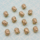 Raw Brass Buddha Pendants Charms For Jewelry / Macrame Makings
