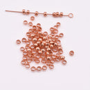 3.5mm  Copper Crimp Beads Components-172pc
