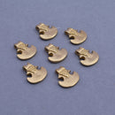 Raw Brass Tribal Boho Pendant Ethnic Charms For Jewelry Macrame Makings