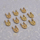 Raw Brass Tribal Boho Ethnic Charms For Jewelry Macrame Makings