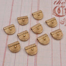 Raw Brass Tribal Boho Pendant Charms For Jewelry Macrame Makings