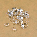 Silver Plated Open Pinch Pendant Bails