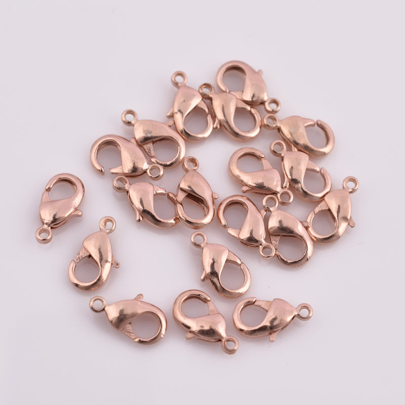 Rose Gold Plated Lobster Clasps