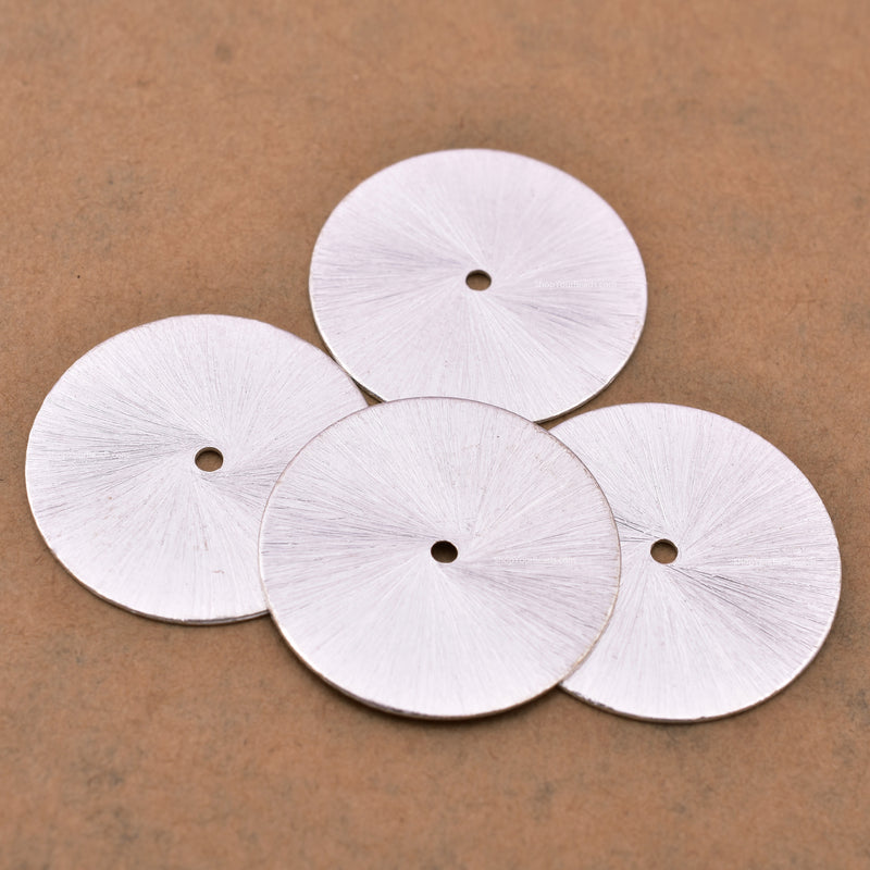Silver Fla Disc Heishi Spacers Beads For Jewelry Makings 