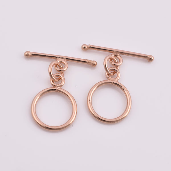 Rose Gold Plated Toggle T Bar Clasps