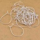 Silver Plated Kidney Ear Wire French Hooks - 32mm