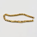 Raw Brass 5mm Faceted Diamond Cut Beads