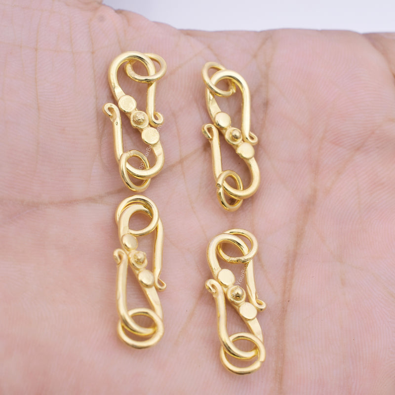 Gold Plated S Hook Clasps Closures
