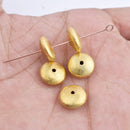 Gold Plated 12mm Saucer Spacer Beads
