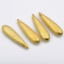Gold Plated Tear Drop Spacer Beads - 37mm