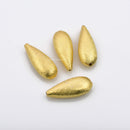 Gold Plated Tear Drop Spacer Beads - 20mm