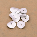 Silver Wavy Spacers Heishi Disc Beads For Jewelry Makings 