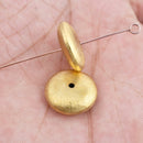 Gold Plated 18mm Saucer Spacer Beads