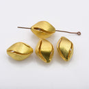 Gold Plated Flower Bud Spacer Beads - 18mm