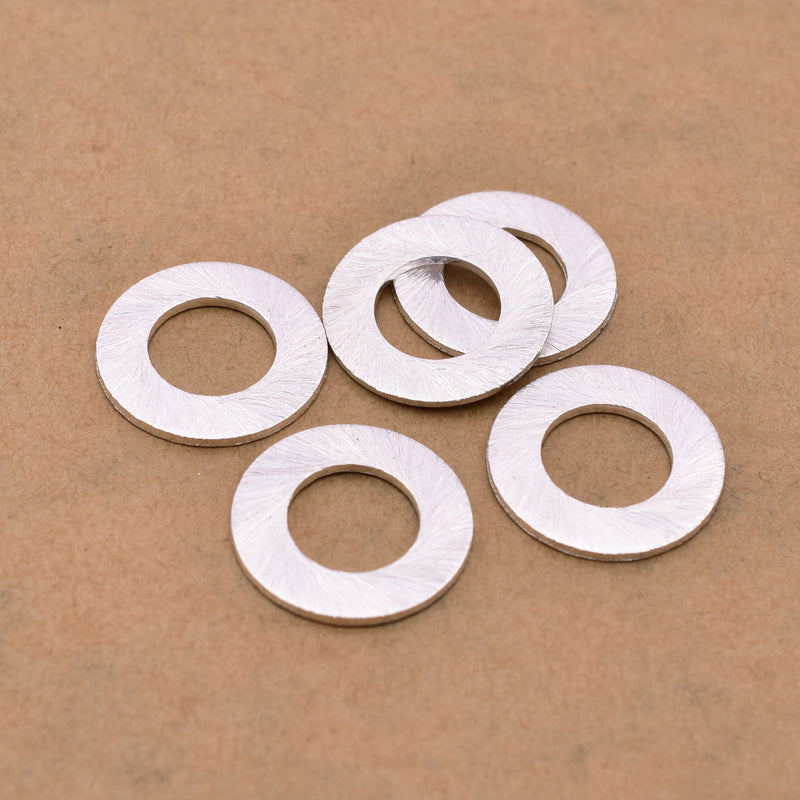 Silver Washer Circle Connector Stamping Blank For Jewelry Makings 