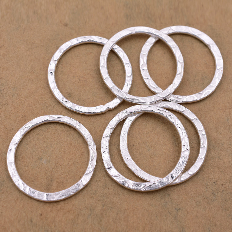 Silver Washer Rings Connectors Links Charms For Jewelry Makings