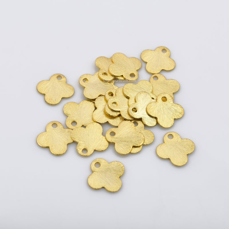 Gold Flat Charms / Pendant Stamping Blanks For Jewelry Makings 
