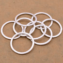 Silver Plated Washers Connector Rings Circles - 25mm