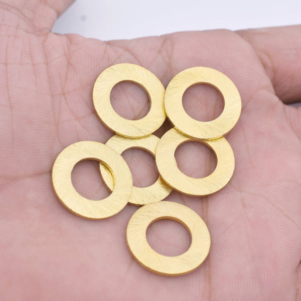 Gold Plated Washer Stamping Blanks Connector Charms