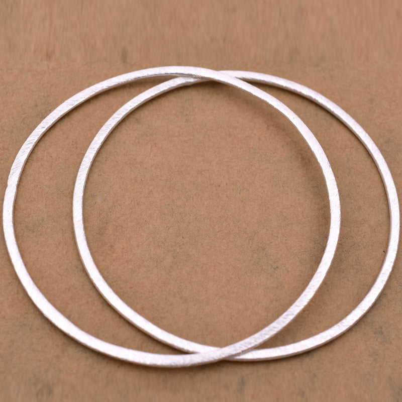 Silver Plated Washer Connector Ring Links