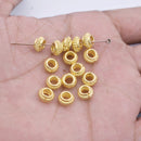 7mm Gold Plated Coil Shape Bali Spring Beads