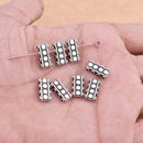 4 Strand Silver Plated Antique Connector End Bars Multi Strand Reducer