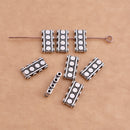 4 Strand Silver Plated Antique Connector End Bars Multi Strand Reducer