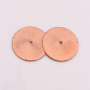Copper Heishi Flat Disc Spacer Beads - 30mm