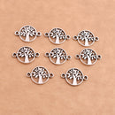Antique Silver Plated Tree of Life Connector Charms