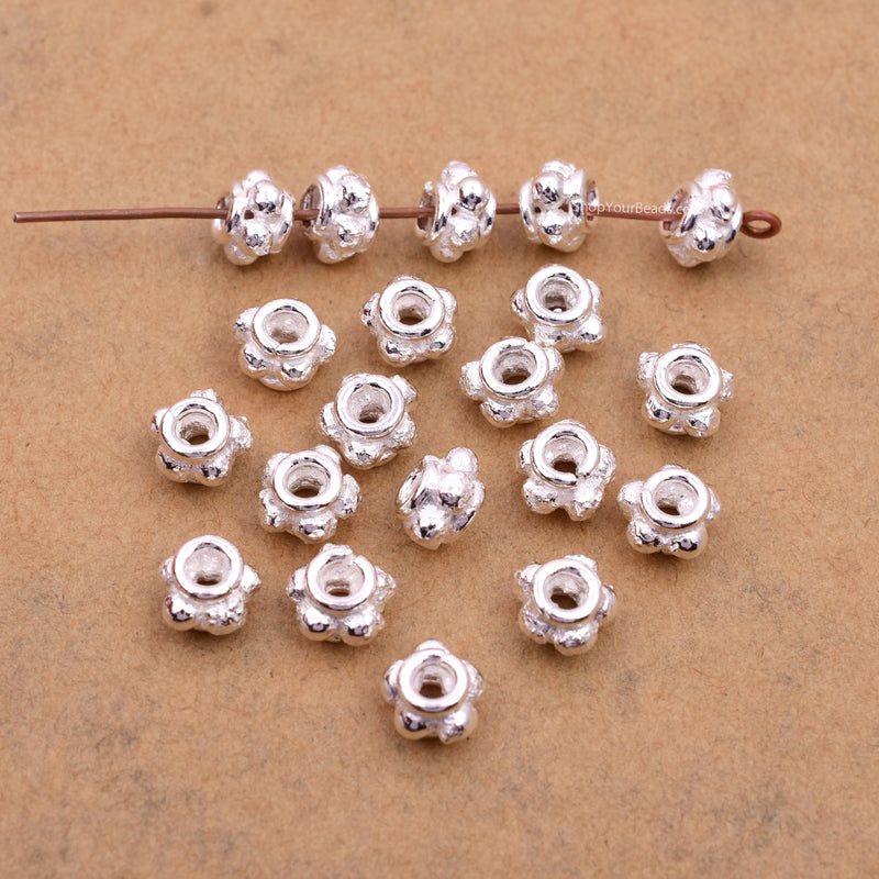 Silver Bali Spacer Beads For Jewelry Makings 
