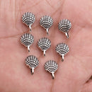 Antique Silver Plated Sea Shell Charms