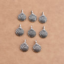 Antique Silver Plated Sea Shell Charms