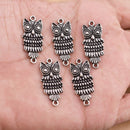 Antique Silver Plated Owl Charms