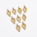 Raw Brass Boho Pendants Charms - 18mm